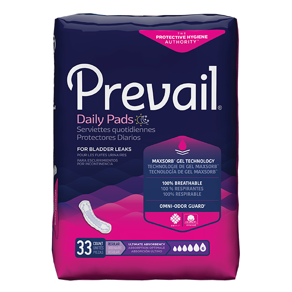 Prevail® Incontinence Bladder Control Pads for Women, Ultimate Absorbency